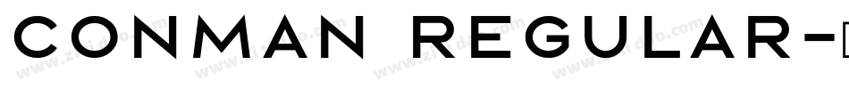 Conman Regular字体转换